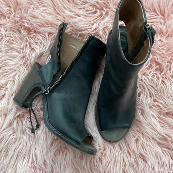 Buttero Leather Zipper Ankle Boots, Made in Italy, Size 39 - Picture 10 of 10